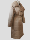 Doudoune trench beige
